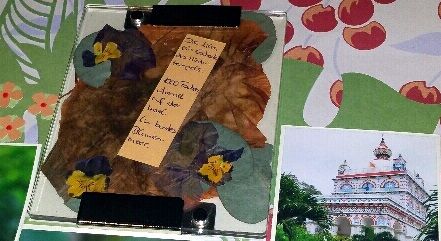 Anja: Farbenfrohes Layout mit Blumenpresse - 
