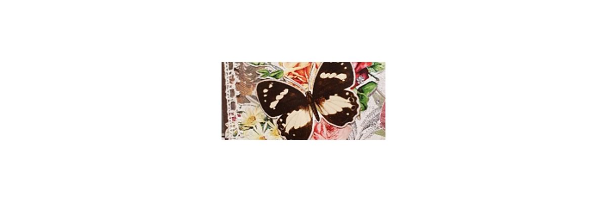 Lisa-Marie: Mit Schmetterling.... - Vintage-Karte von Lisa-Marie