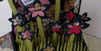 Silvia: Blumige Boxkarte - 