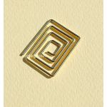 CRM Paperclips Rectangle Gold
