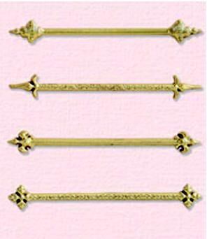 K & Company Metal Art - La Boutique Hanging Rods gold
