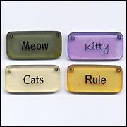 BUG Embellishments - Word Tiles Cat/Katze