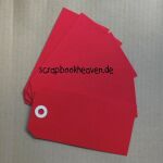 AMT 5x Tags zum Verzieren - Red