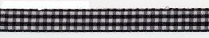 CRI Tolles Band auf einer Rolle - 3/8" Black & White Gingham