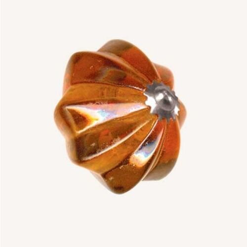 7G Door Knob Crystal Amber