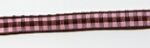 CRI Ribbon Pink-Brown Gingham 1/4"