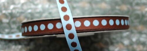 AMC Ribbon Martin Türkis/Braun Dots (BND0082)