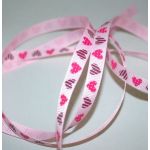 SRH - Grosgrain 3/8" Dotted & Striped Hearts...
