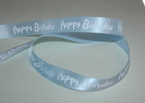 SRH - Satinband Happy Birthday Blue (BND0248)