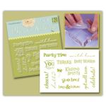 INK Stempel Clear-on-Clear - Neapolitan Mini Sentiments