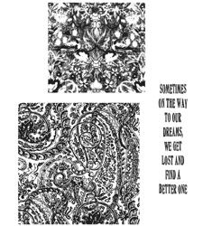 SAY Cling Mounted Stamp Set - Tim Holtz Garment District
