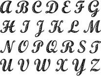 TCT Clear Stamps Serendipity Capital Letters Alphabet
