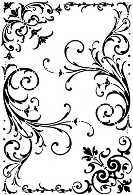 CTY Stempelgummi - Flourish Frame