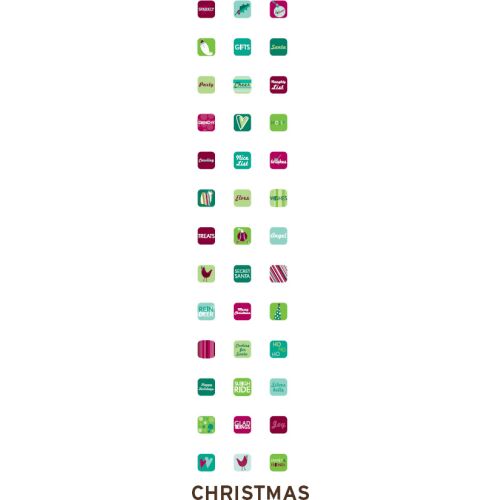 ATB Sticker Microsquares Christmas