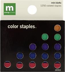 MAM Colored Mini Staples Dark