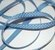 SRH Ribbon - Grosgrain 3/8" - Porcelain Blue mit white Dots