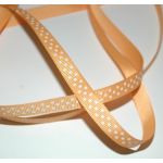 SRH Ribbon - Grosgrain 3/8 - Gold mit white Dots