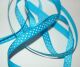 SRH Ribbon - Grosgrain 3/8" - Island Blue mit white Dots