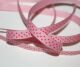SRH Ribbon - Grosgrain 3/8" - Quartz mit shocking pink Dots