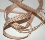 SRH Ribbon - Grosgrain 3/8" - Tan mit turftan Dots