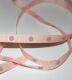 SRH Ribbon - Grosgrain 3/8" - Moonstone mit antique mauve Big Dots