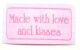 SRH Iron-On Made with love & kisses