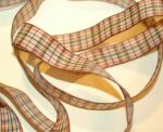 SRH Ribbon Plaid Tan/Red/Black (BND0260)