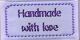 SRH Iron-On Handmade with love Lavender