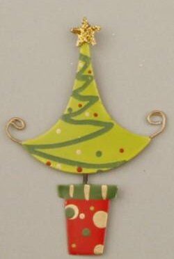CCH Metal Art - Sticker Weihnachtsbaum Ribbon & Dots