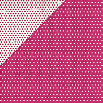 MLYB Cardstock Love Letters - Kisses/Love Dots