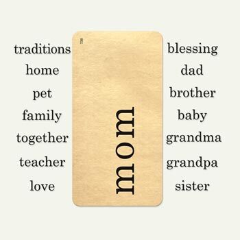 7G Vintage Tags - 97% Complete™ Flashcards: Family