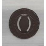 7G Metal Art - Belt Buckle Round - Chocolate Brown