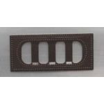 7G Metal Art - Belt Buckle Rectangle - Chocolate Brown