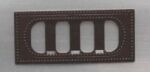 7G Metal Art - Belt Buckle Rectangle - Chocolate Brown