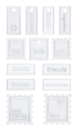 MAM Metal Art - Metal word fetti Family & Friends