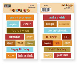 PPL Sticker - Flip-Flops - Celebration Words