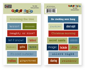 PPL Sticker - Flip-Flops - Christmas Words