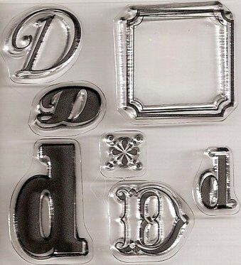 HRT Mini Clear Stamp Set - D