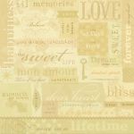 K & Company Papier - Maison Love Words Embossed