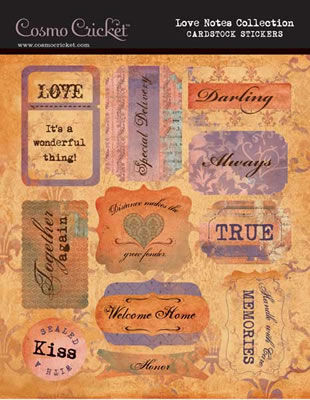 CCR Sticker Cardstock - Lovenotes