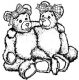 RCR Bear Friends unmounted