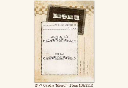 MYM Card - Menu