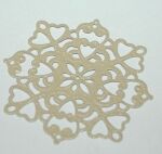 EFC Embellishments - Metall Ornament Creme-Beige