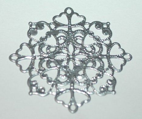 EFC Embellishments - Metall Ornament Silber