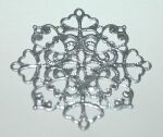 EFC Embellishments - Metall Ornament Silber