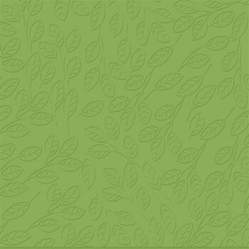 Bazzill Cardstock 12"x12" Grüntöne - Peek-a-boo Leaves Embossed