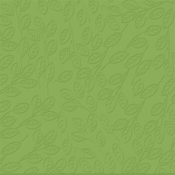 Bazzill Cardstock 12"x12" Grüntöne - Peek-a-boo Leaves Embossed