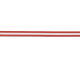 BAZ Ribbon - Red Stripe 3/8"