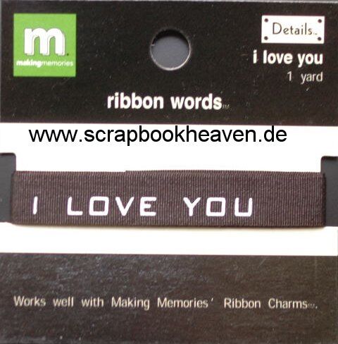 MAM Ribbon Words - I Love you