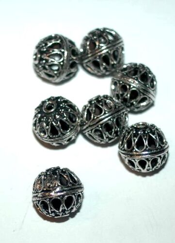SRH Charm - Antik Silber Perlen Ornamentik